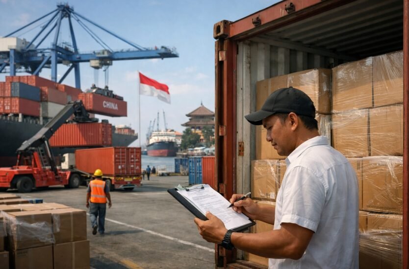 Logistics at an Indonesian port